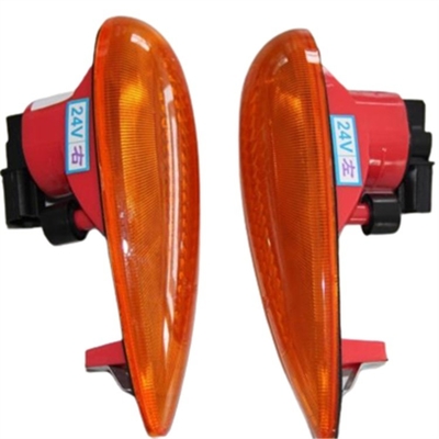 JAC HFC1041 HFC1048 สัญญาณการหันข้างรถบรรทุก สิ้นส่วนรถยนต์ที่มีพลาสติกและกําลัง 72W