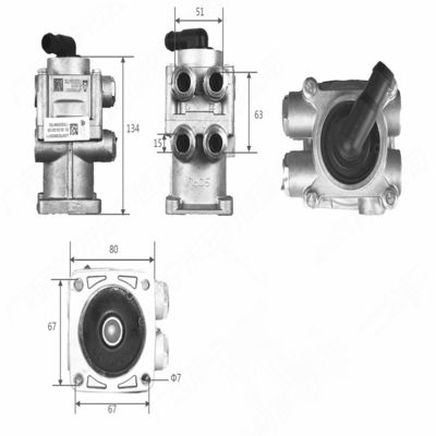 แวลฟ์เบรคหลัก LG9704360057 สําหรับ SINOTRUK CNHTC Trucks 2005- ส่วนประกอบรถยนต์ที่ต้องมี