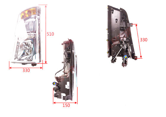 ไฟหน้ารถบรรทุกเบา Tongshuai 12V/24V ไฟหน้าสําหรับบรรจุแบบมาตรฐานหรือตามสั่ง